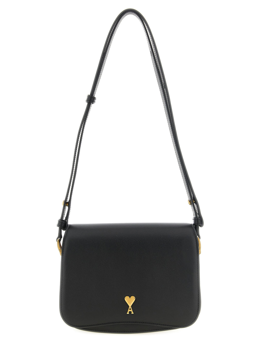 Black Cowhide Crossbody Bag