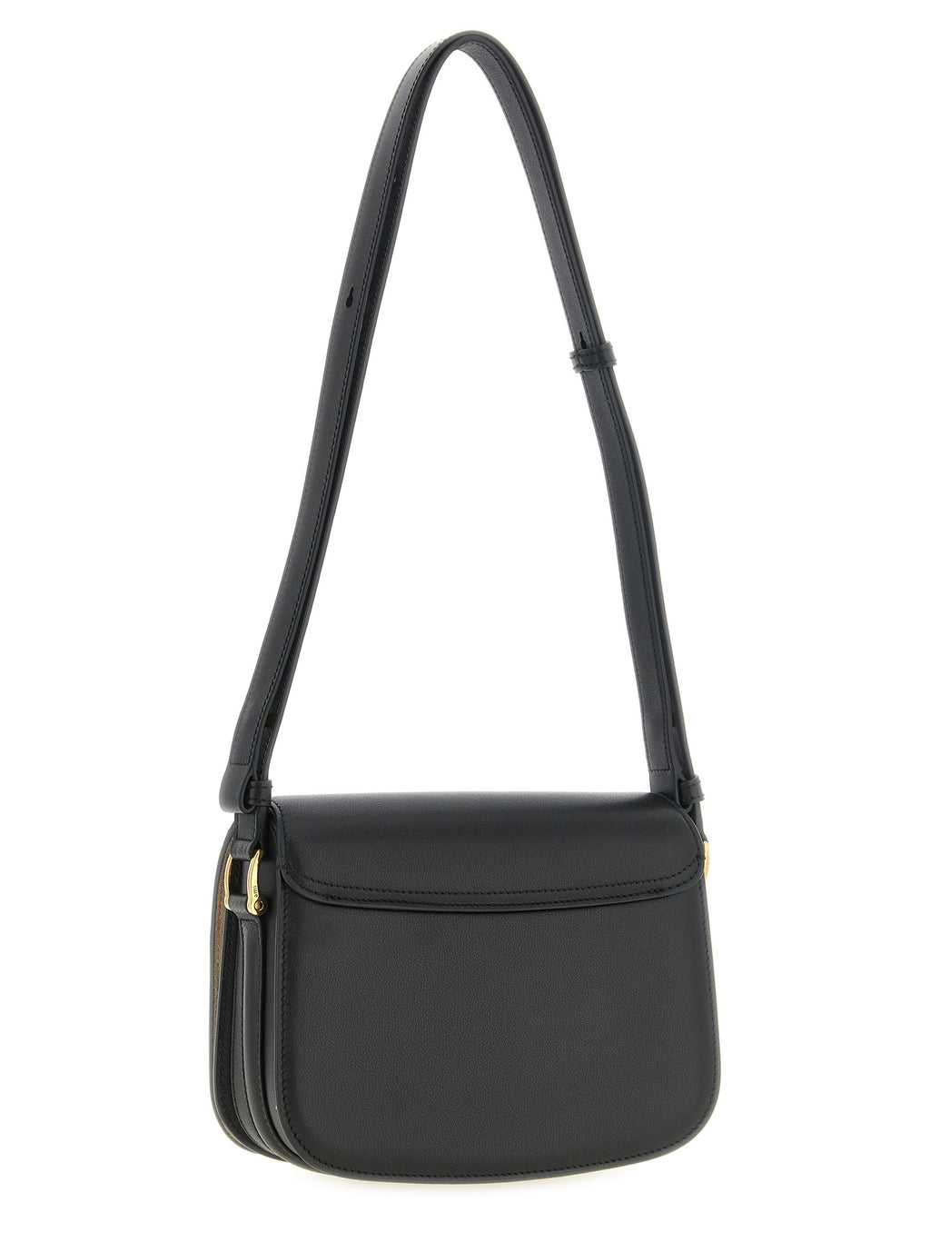 Black Cowhide Crossbody Bag