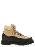 Beige Cowhide Ankle Boots