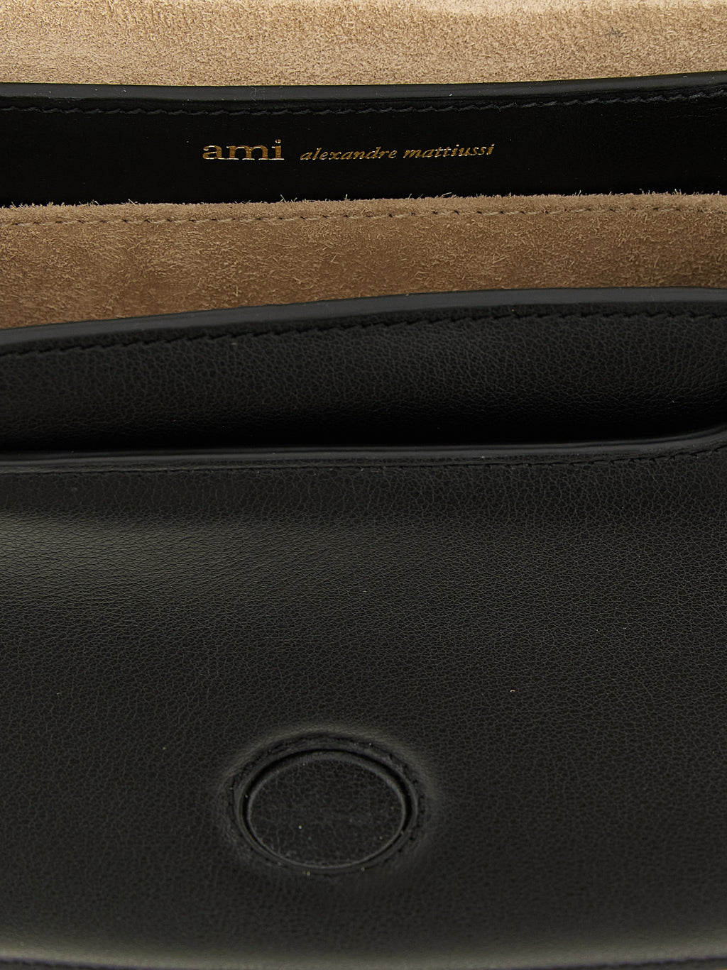 Black Cowhide Crossbody Bag