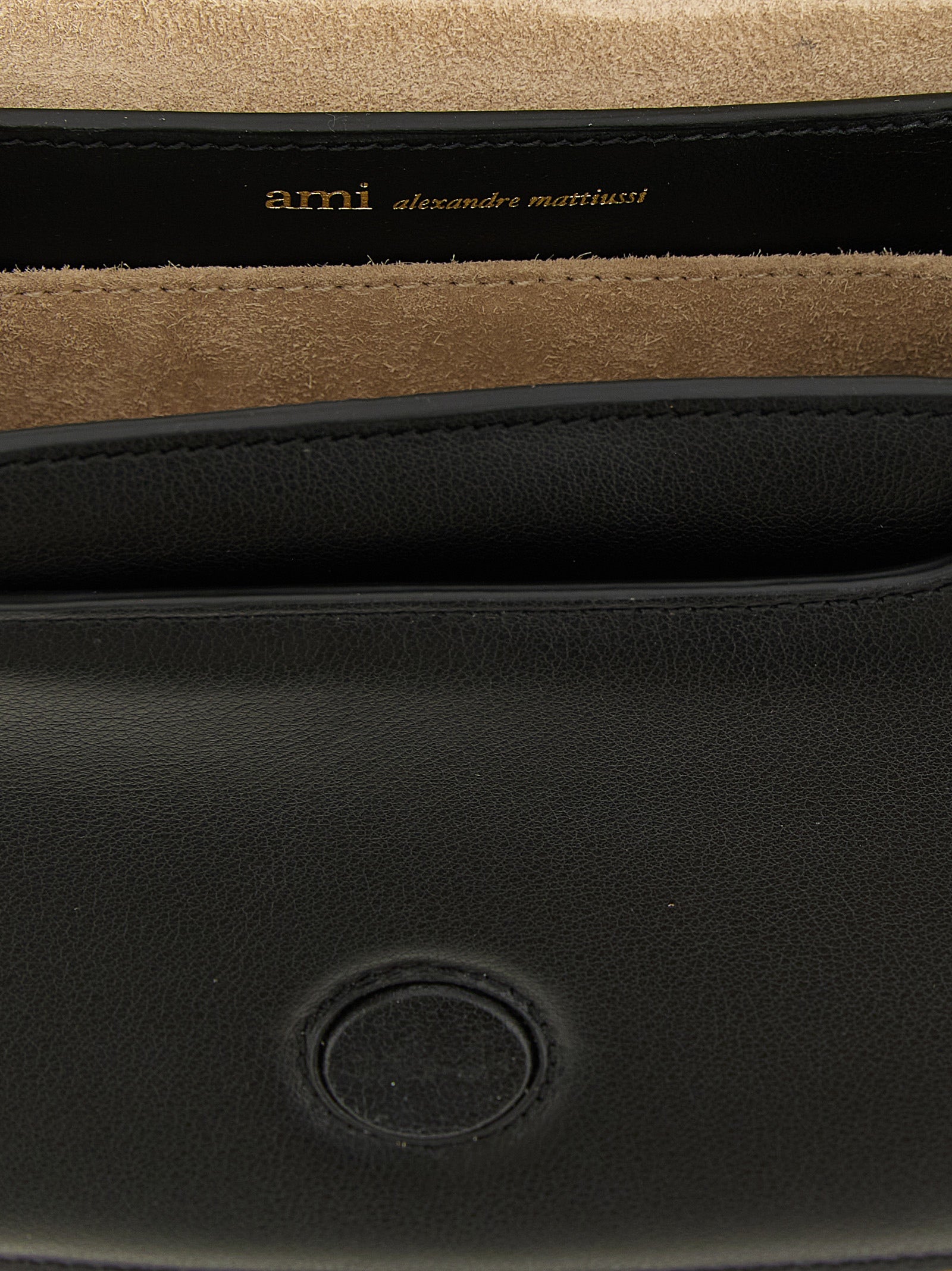Black Cowhide Crossbody Bag
