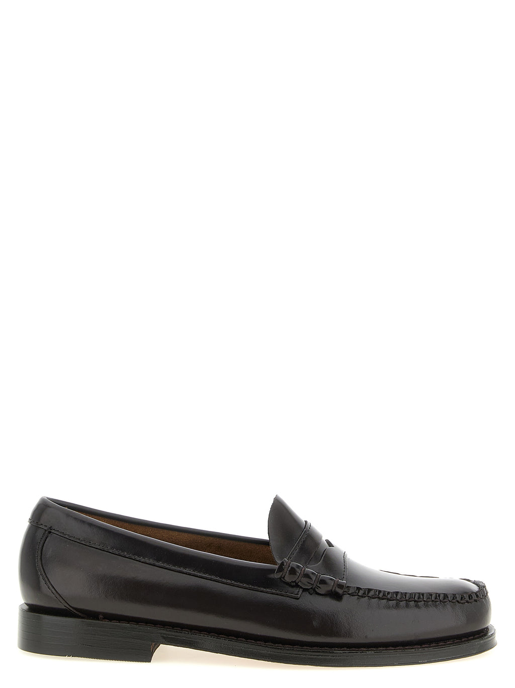 Brown Cowhide Slip-On Loafers