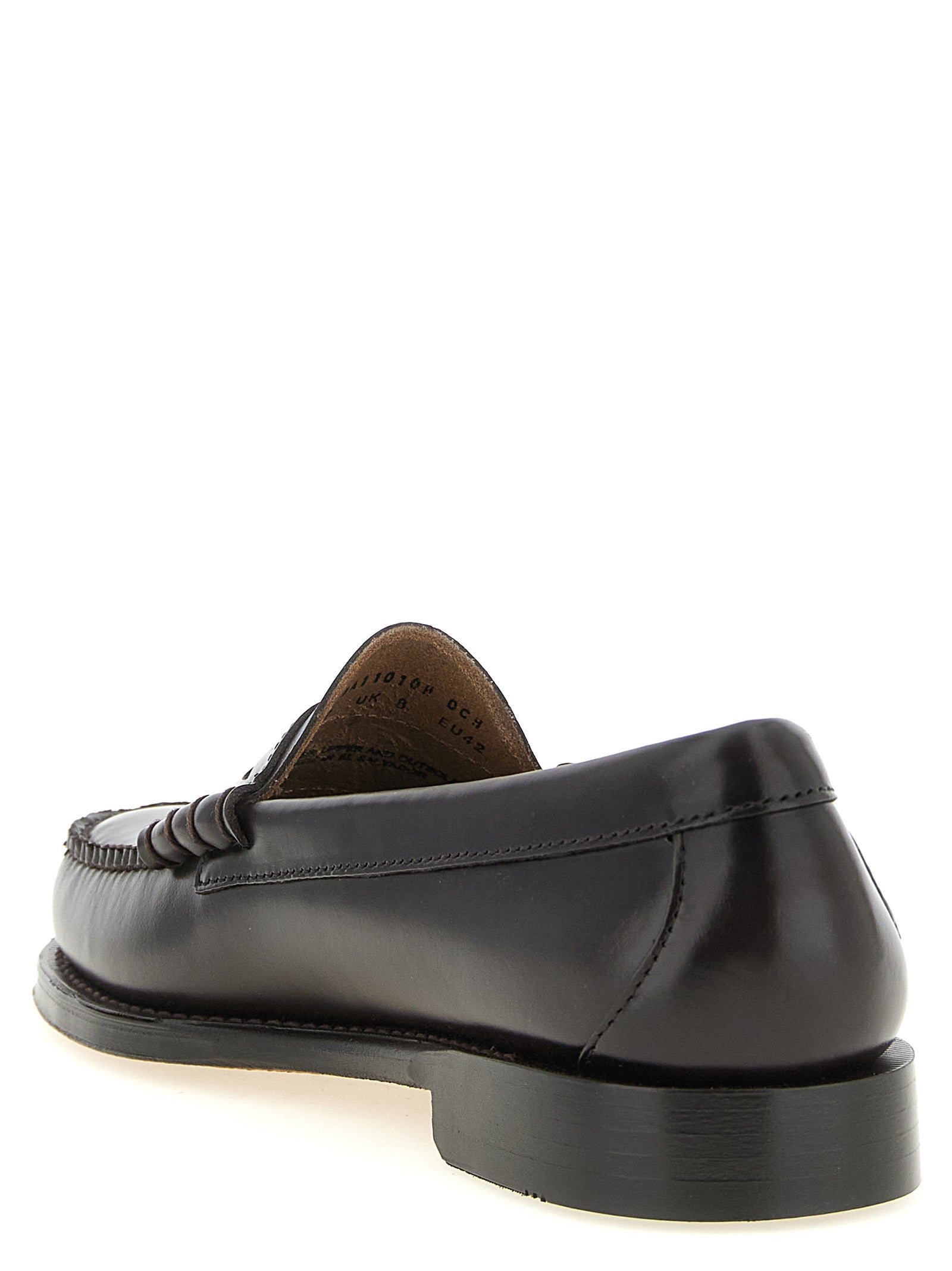 Brown Cowhide Slip-On Loafers