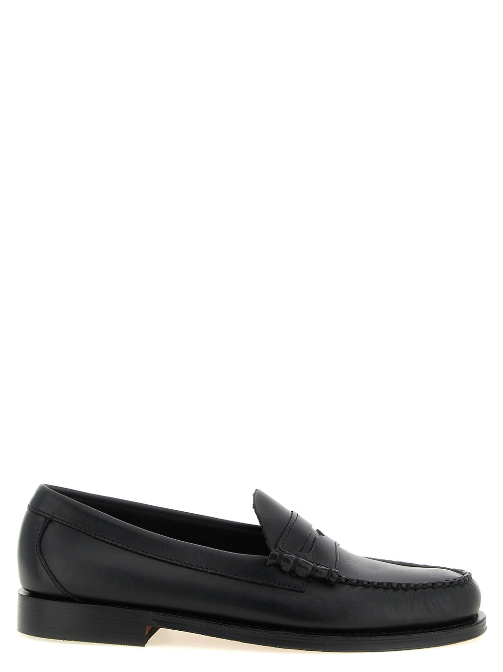 Black Cowhide Slip-On Loafers