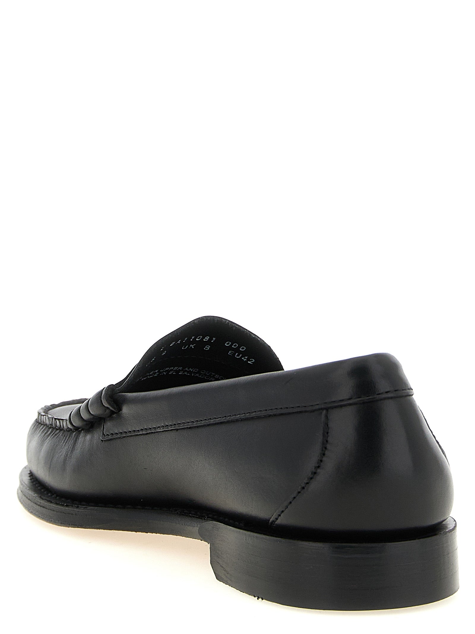 Black Cowhide Slip-On Loafers