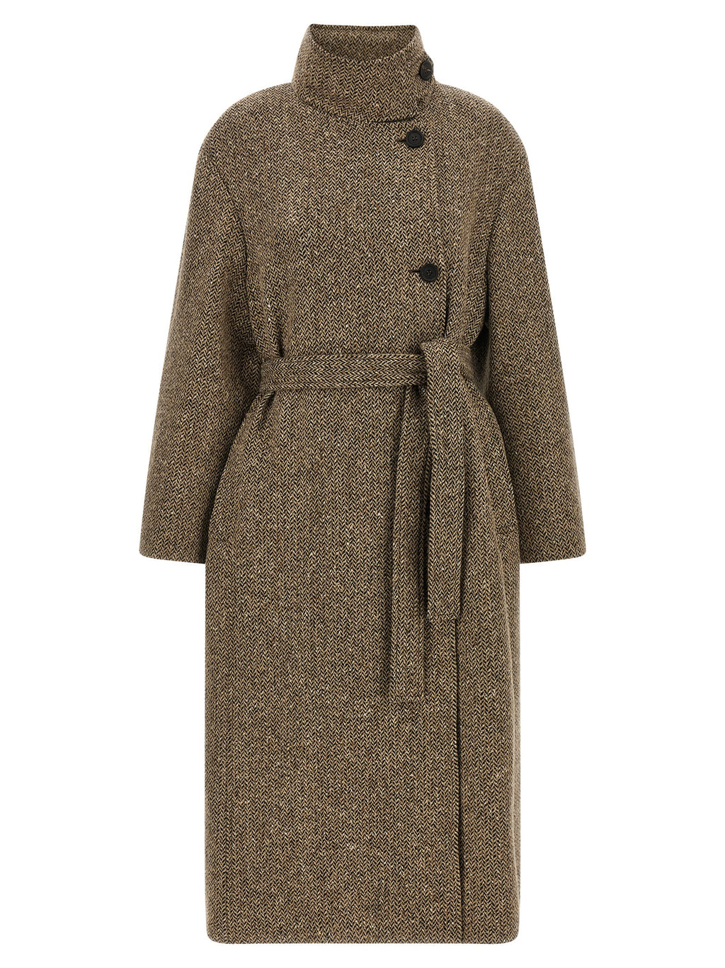 Brown Virgin Wool Coat