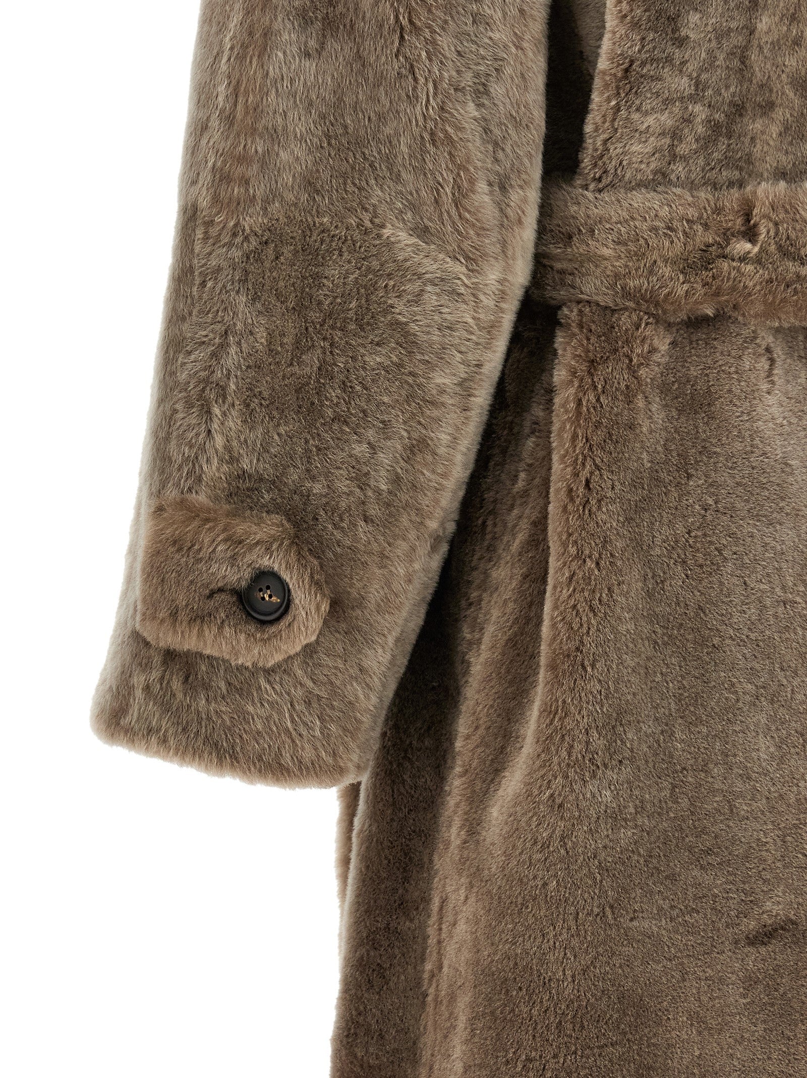 Brown Lamb Leather Coat