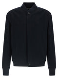 Blue Cashmere Bomber