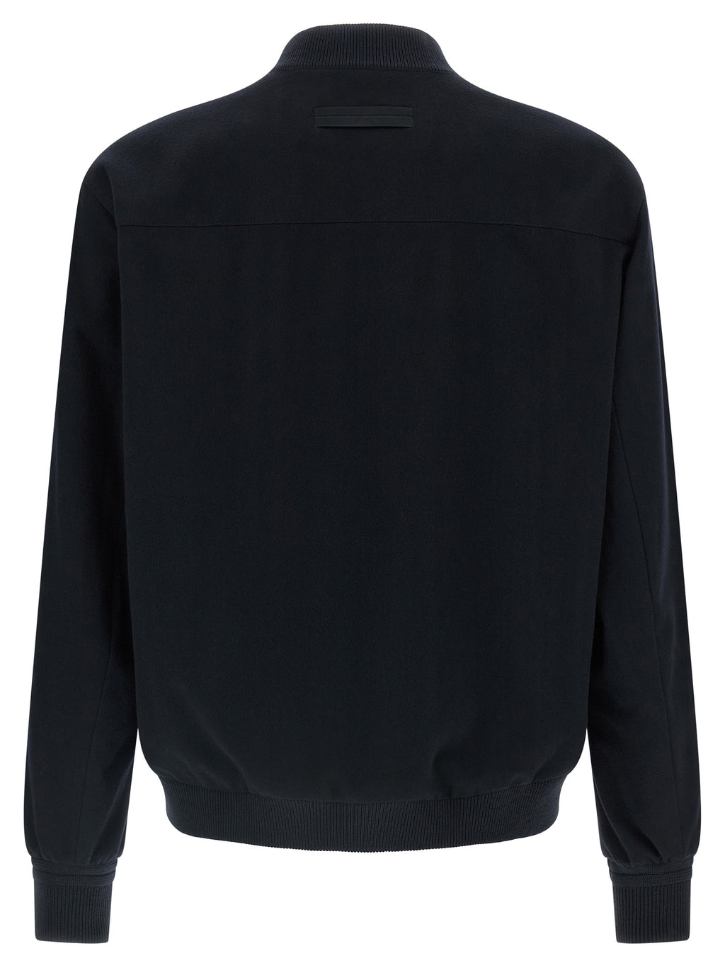 Blue Cashmere Bomber
