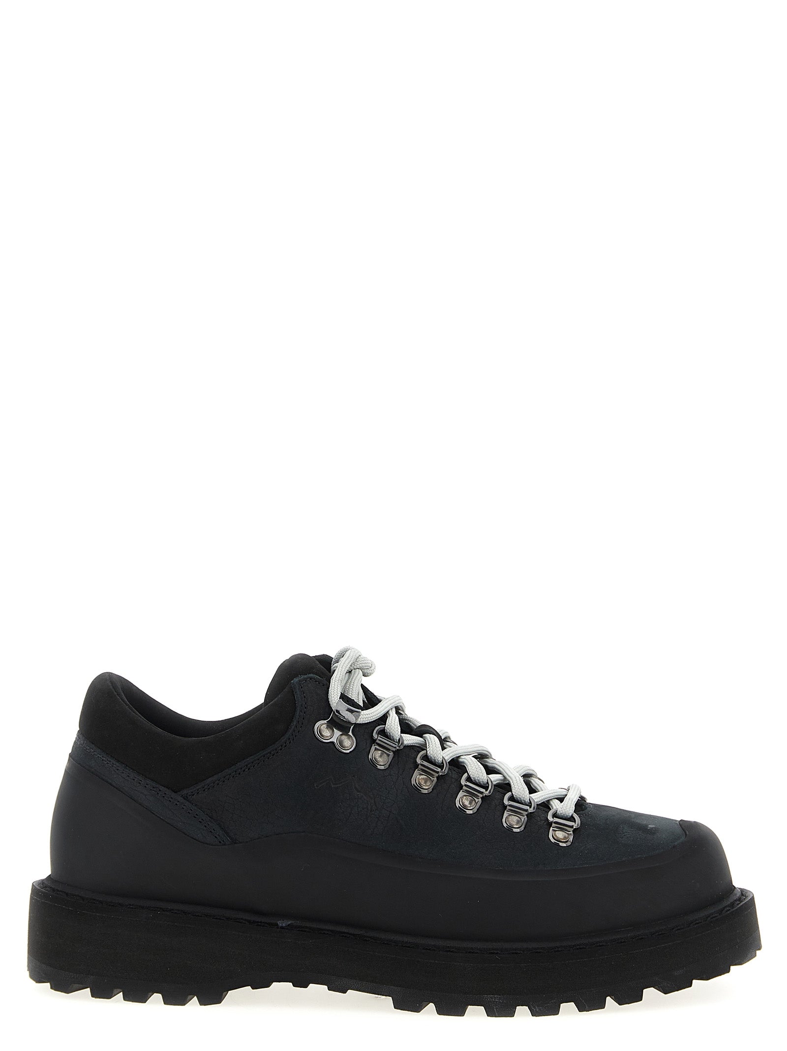 Black Cowhide Ankle Boots