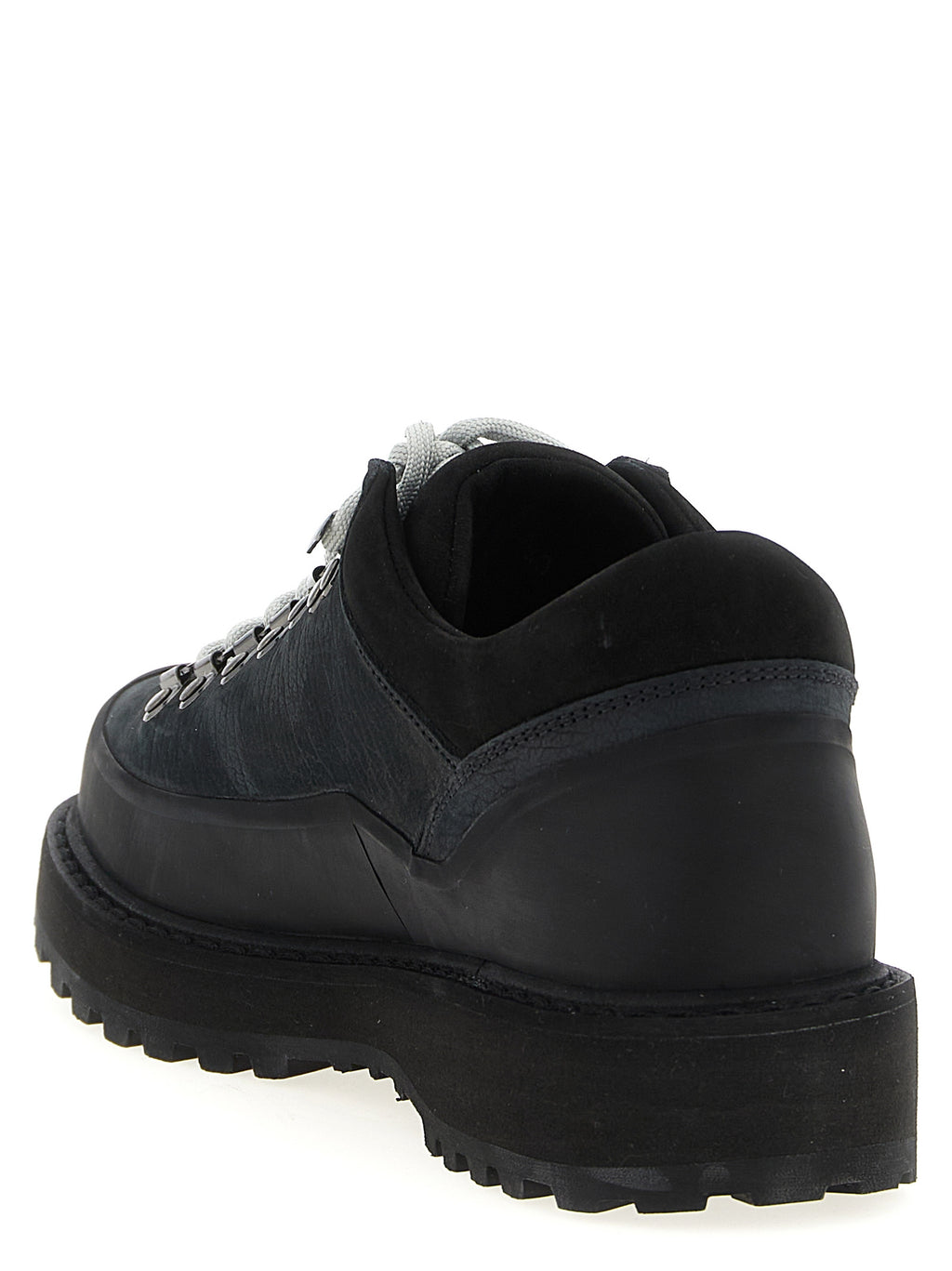 Black Cowhide Ankle Boots