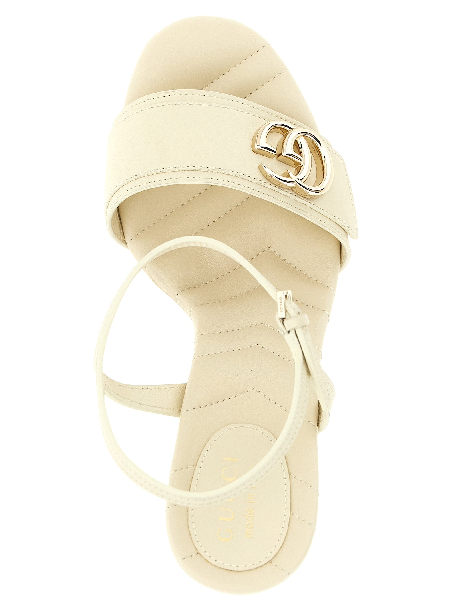 White Calfskin High Heel Pumps