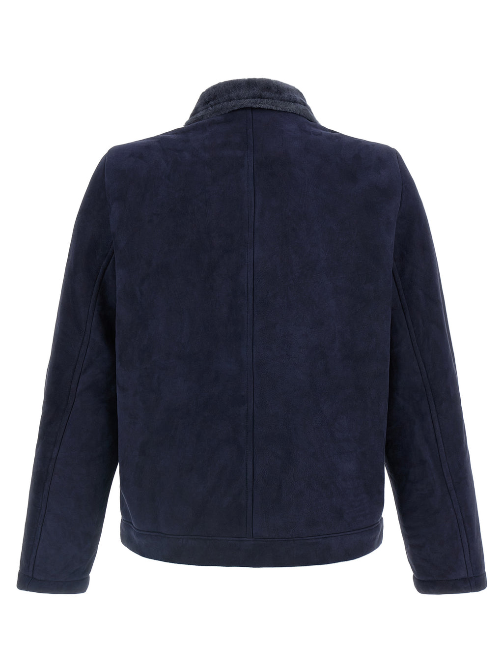 Blue Lamb Leather Leather Jacket