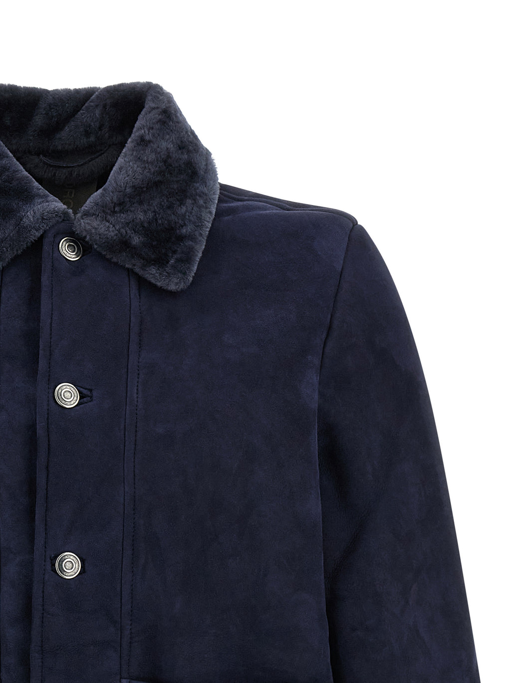 Blue Lamb Leather Leather Jacket