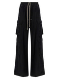 Black Cotton Cargo Pants