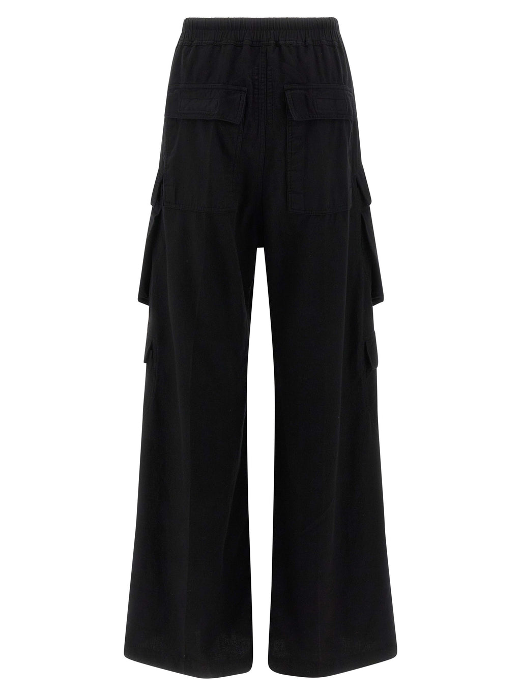 Black Cotton Cargo Pants