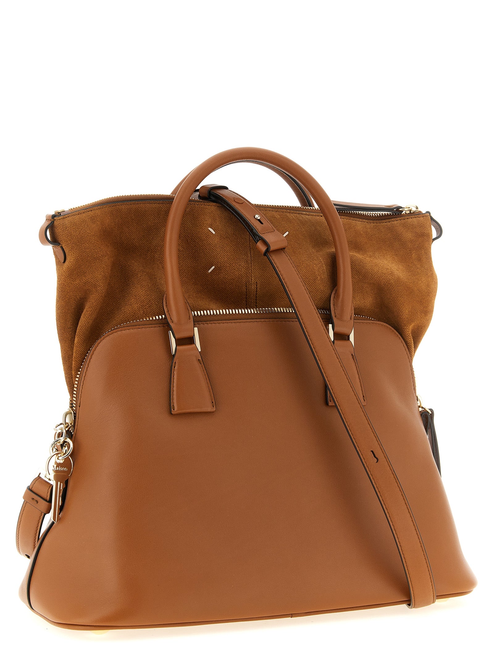 Brown Calfskin Shoulder Bag