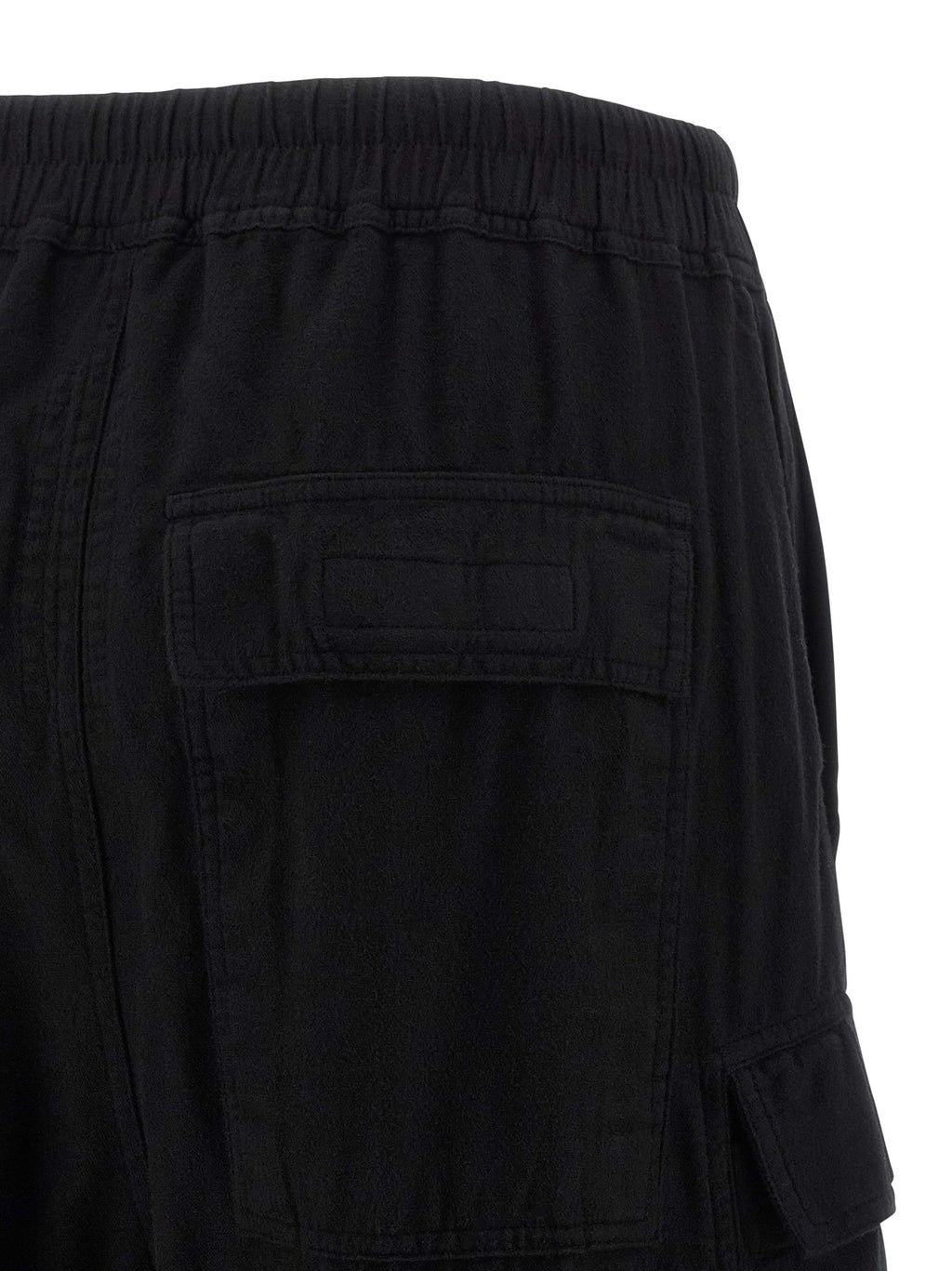 Black Cotton Cargo Pants