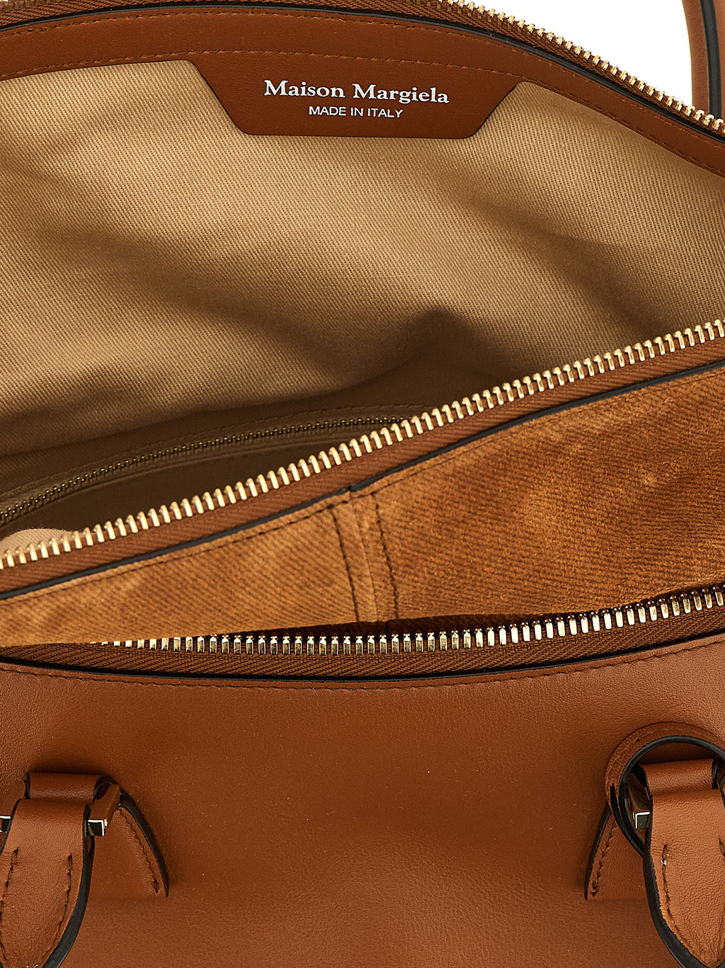 Brown Calfskin Shoulder Bag
