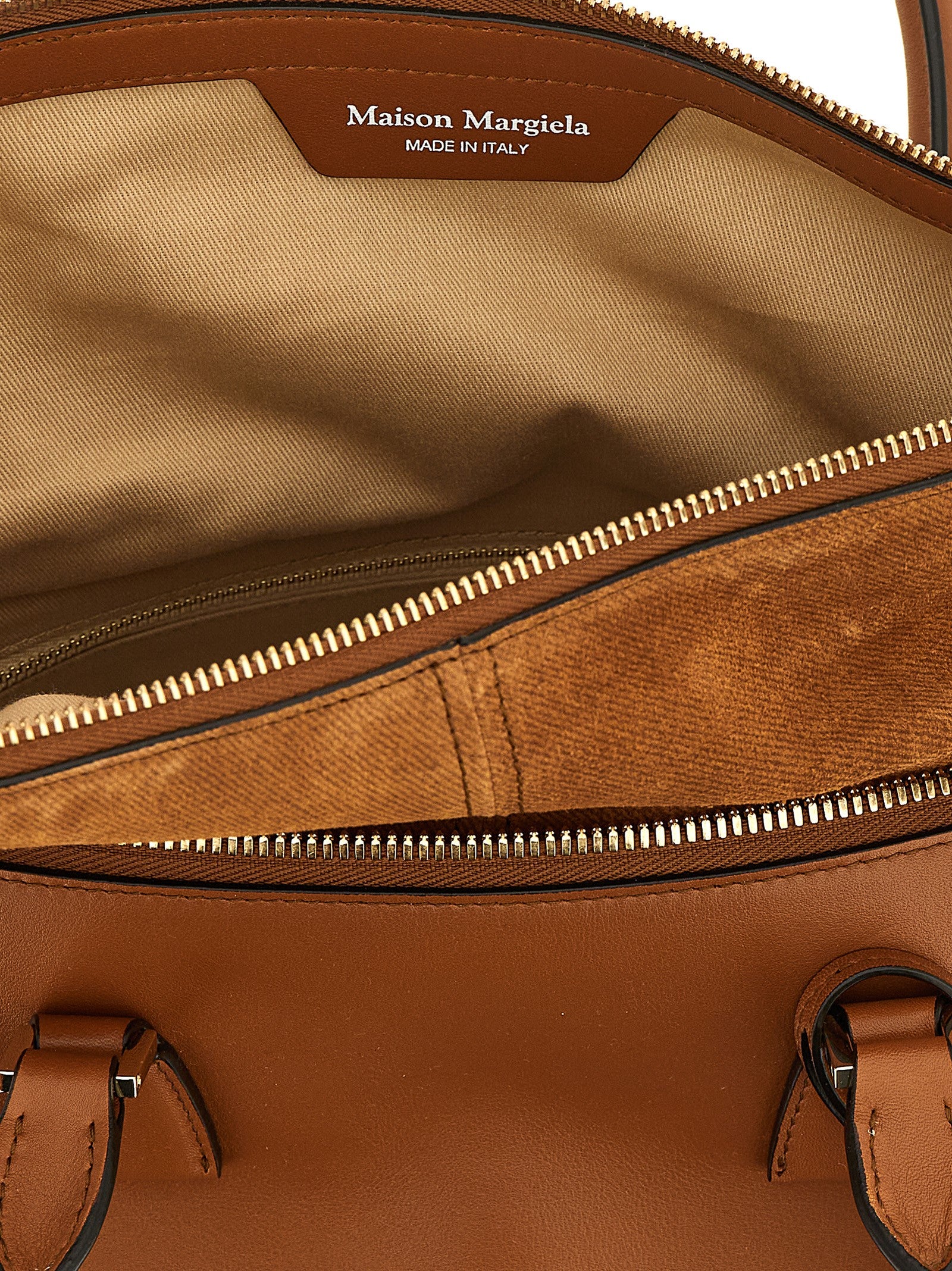 Brown Calfskin Shoulder Bag