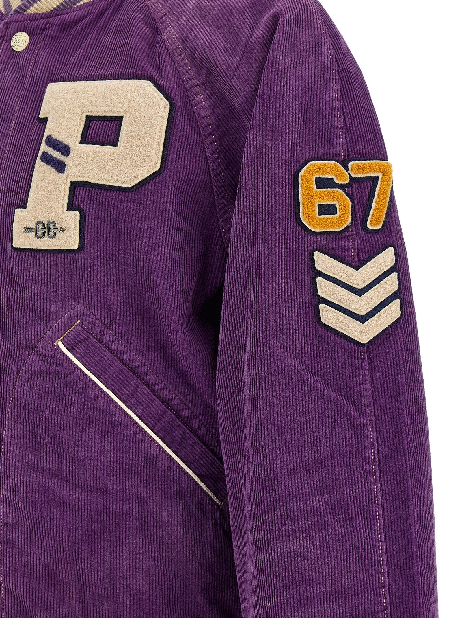 Purple Cotton Bomber