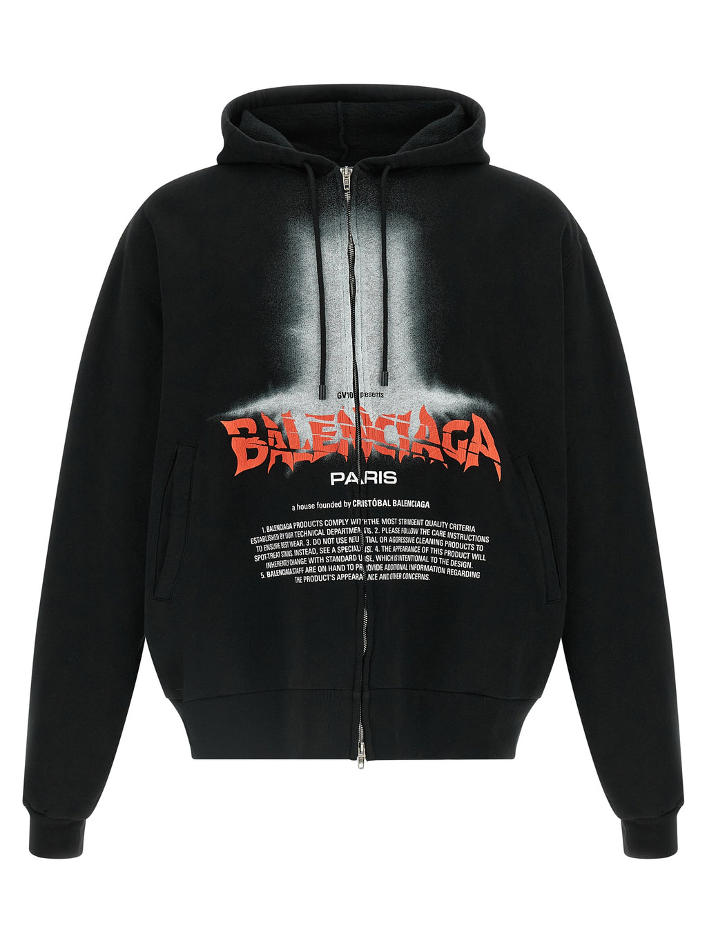 Black Cotton Sweatshirt