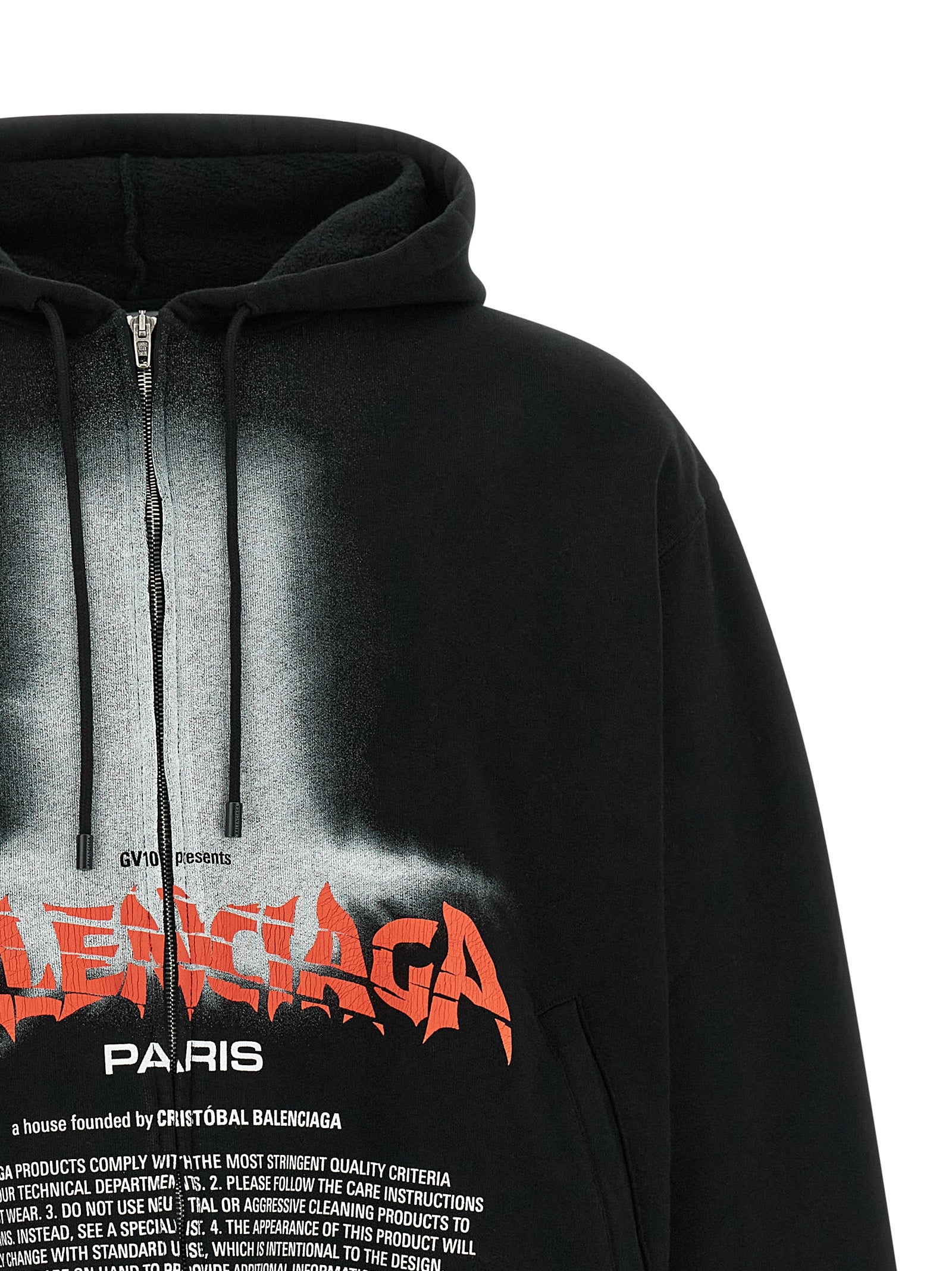 Black Cotton Sweatshirt