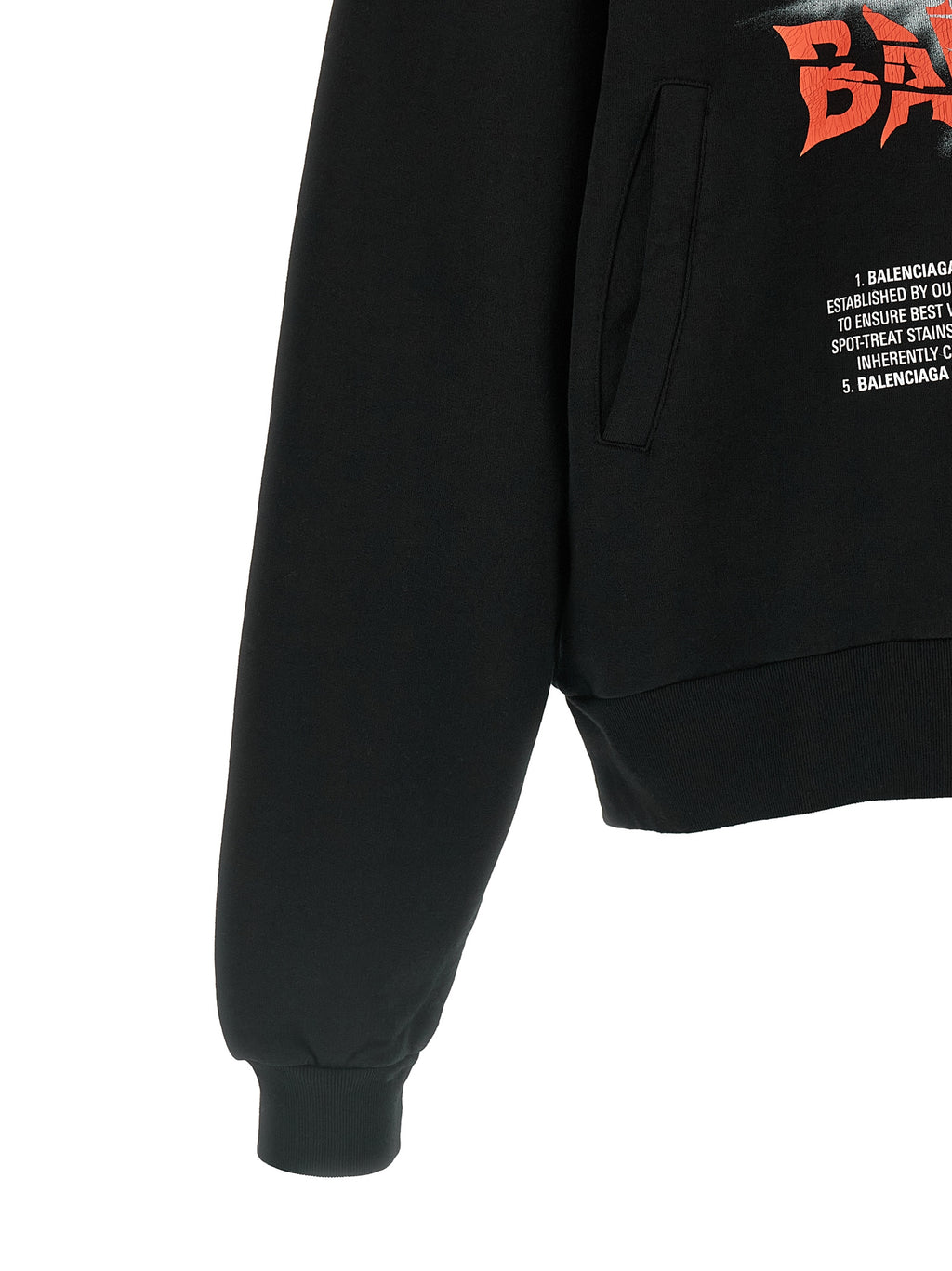 Black Cotton Sweatshirt