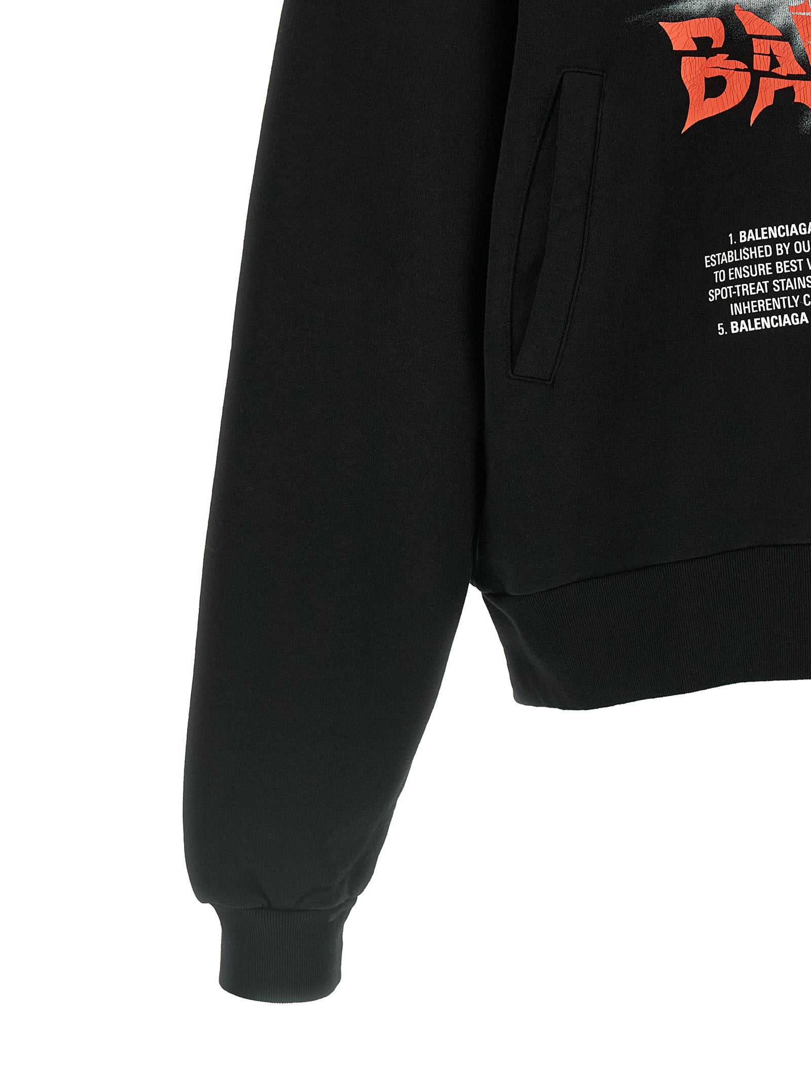 Black Cotton Sweatshirt