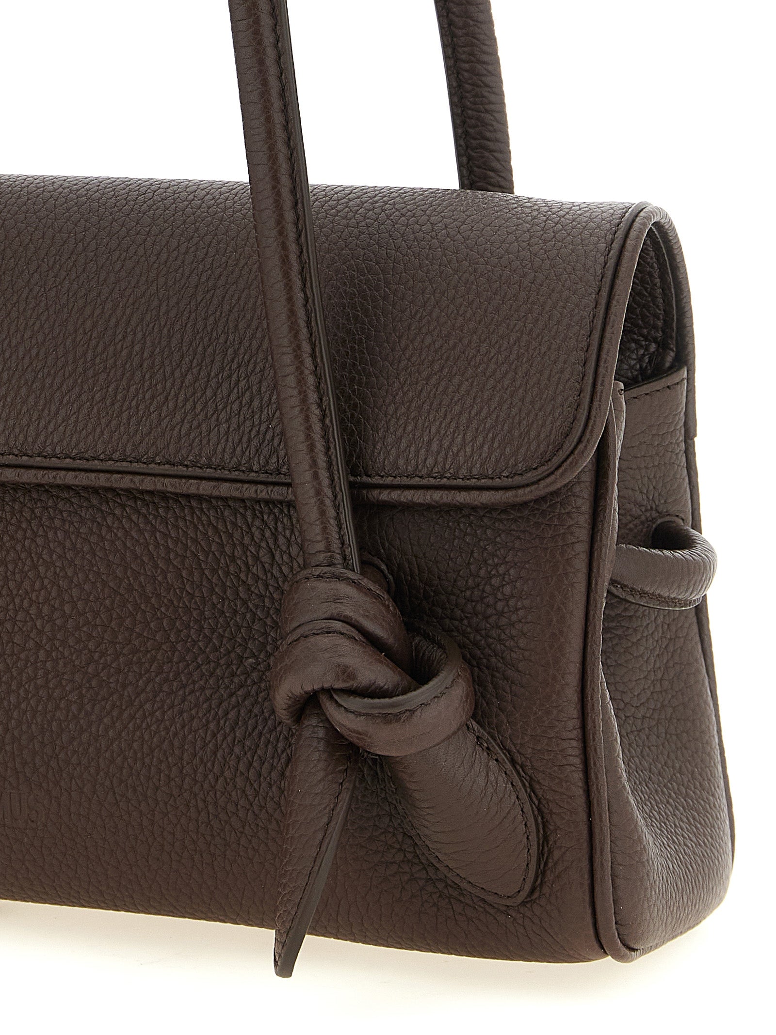 Brown Calfskin Shoulder Bag