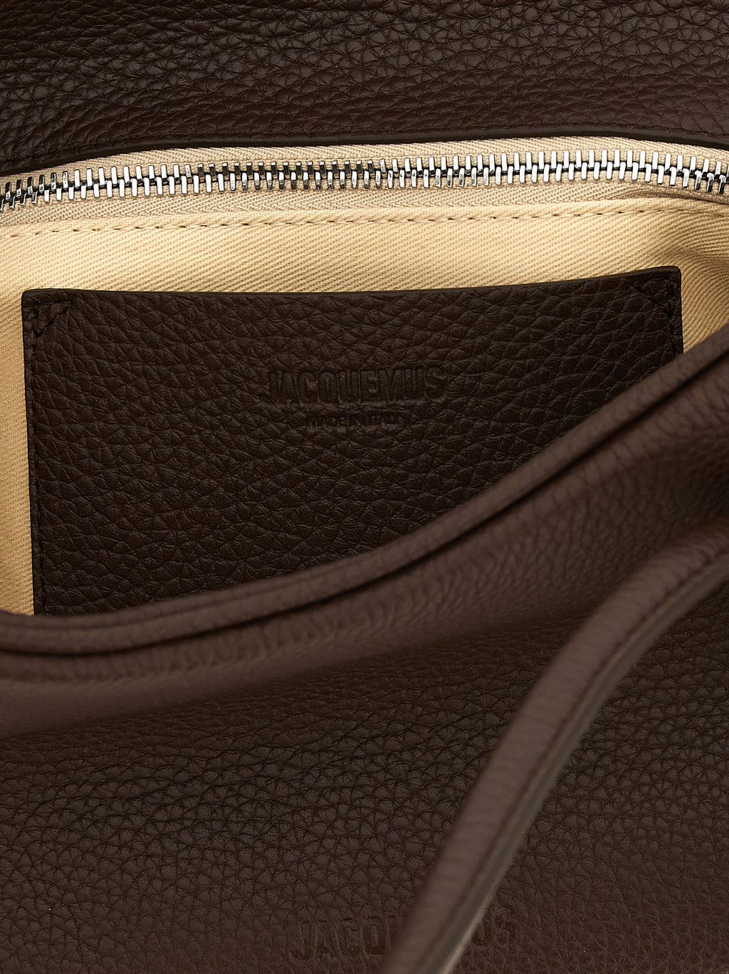 Brown Calfskin Shoulder Bag