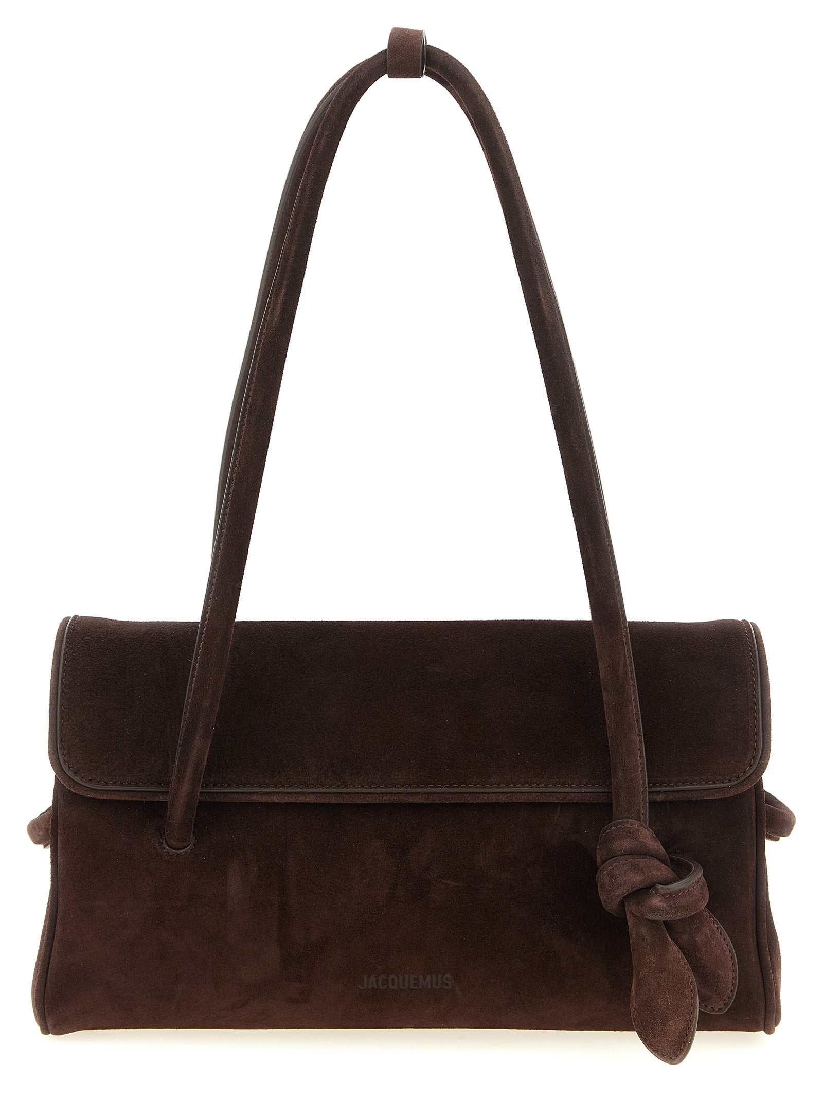 Brown Calfskin Shoulder Bag