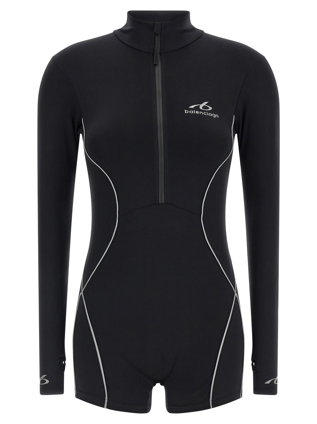 Black Polyamide Bodysuit
