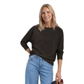 Brown Viscose Long Sleeve T-Shirt