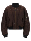 Brown Polyamide Bomber