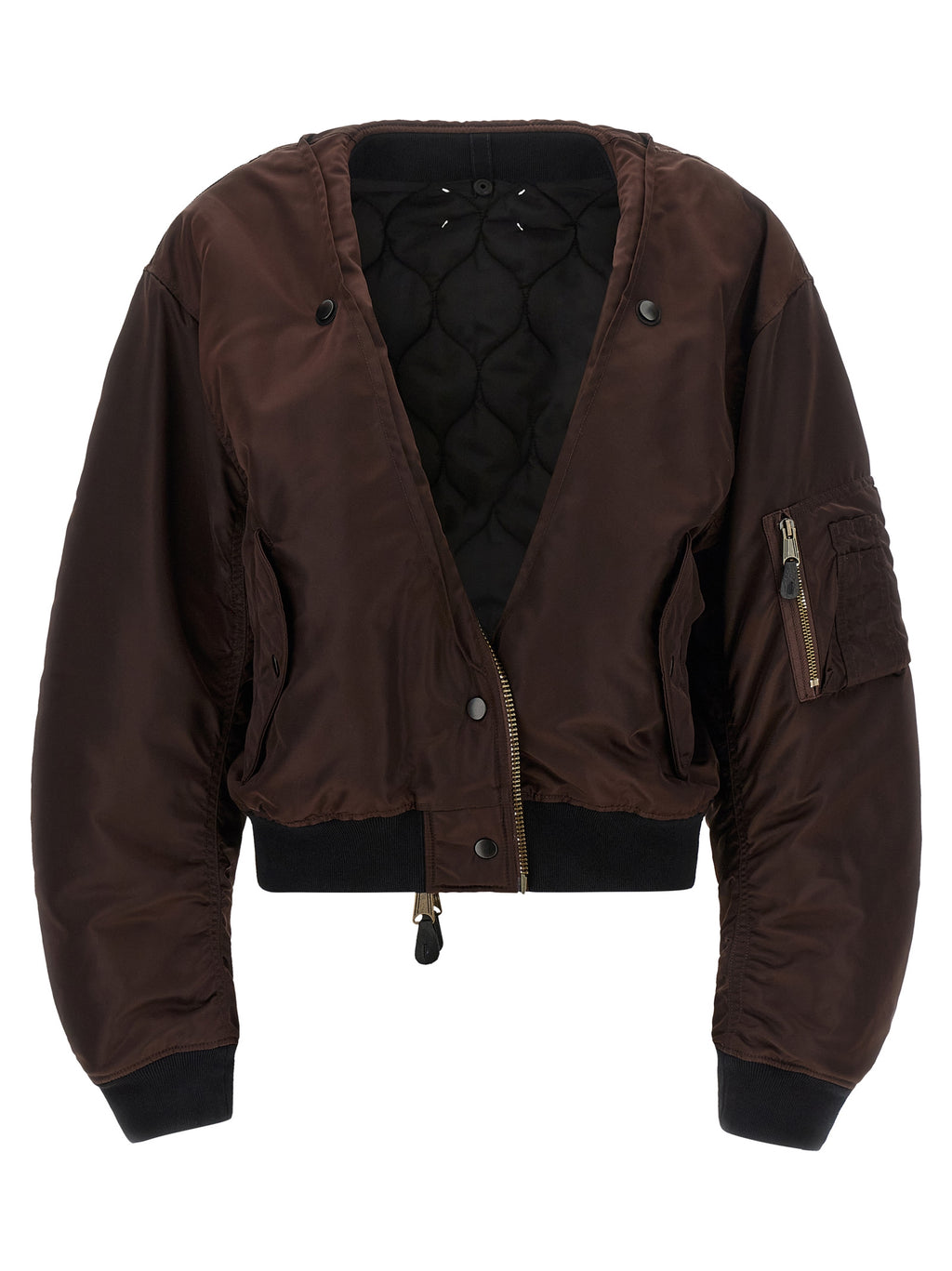 Brown Polyamide Bomber