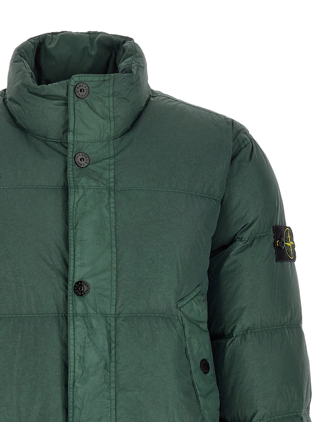 Bicolor Polyamide Full-Length Jacket