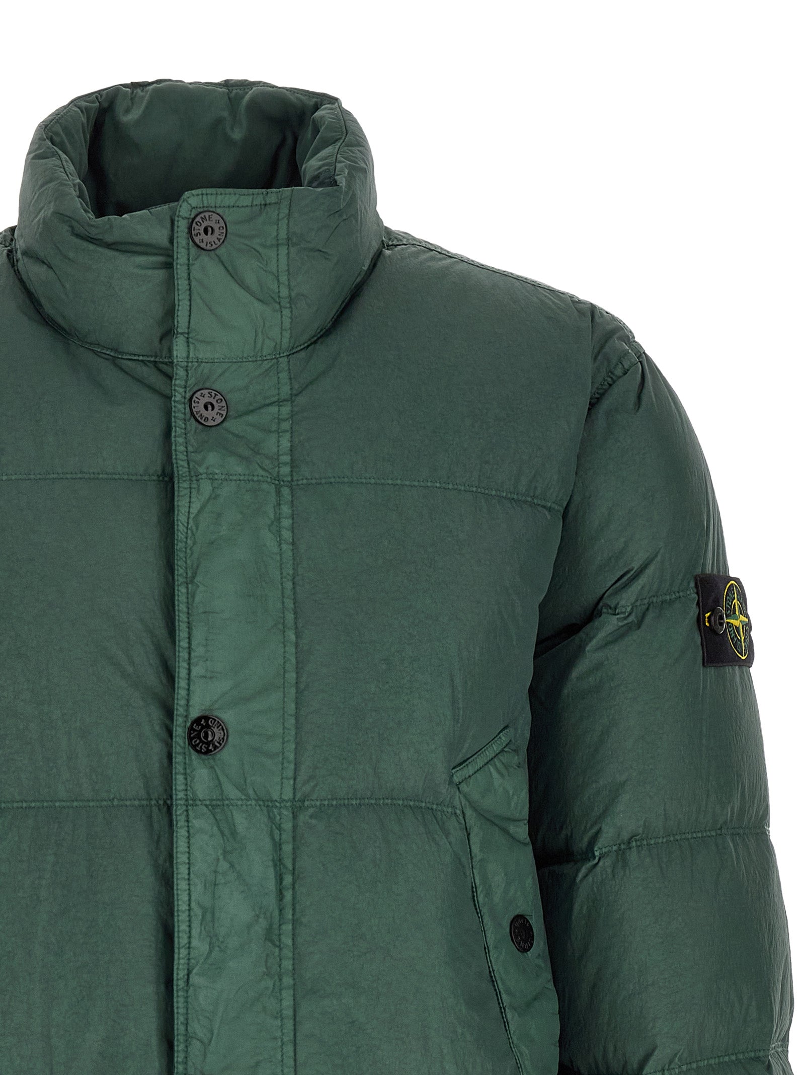 Bicolor Polyamide Full-Length Jacket