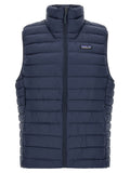 Blue Nylon Sleeveless Jacket