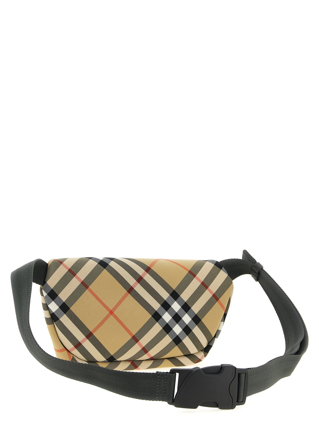 Beige Polyester Crossbody Bag