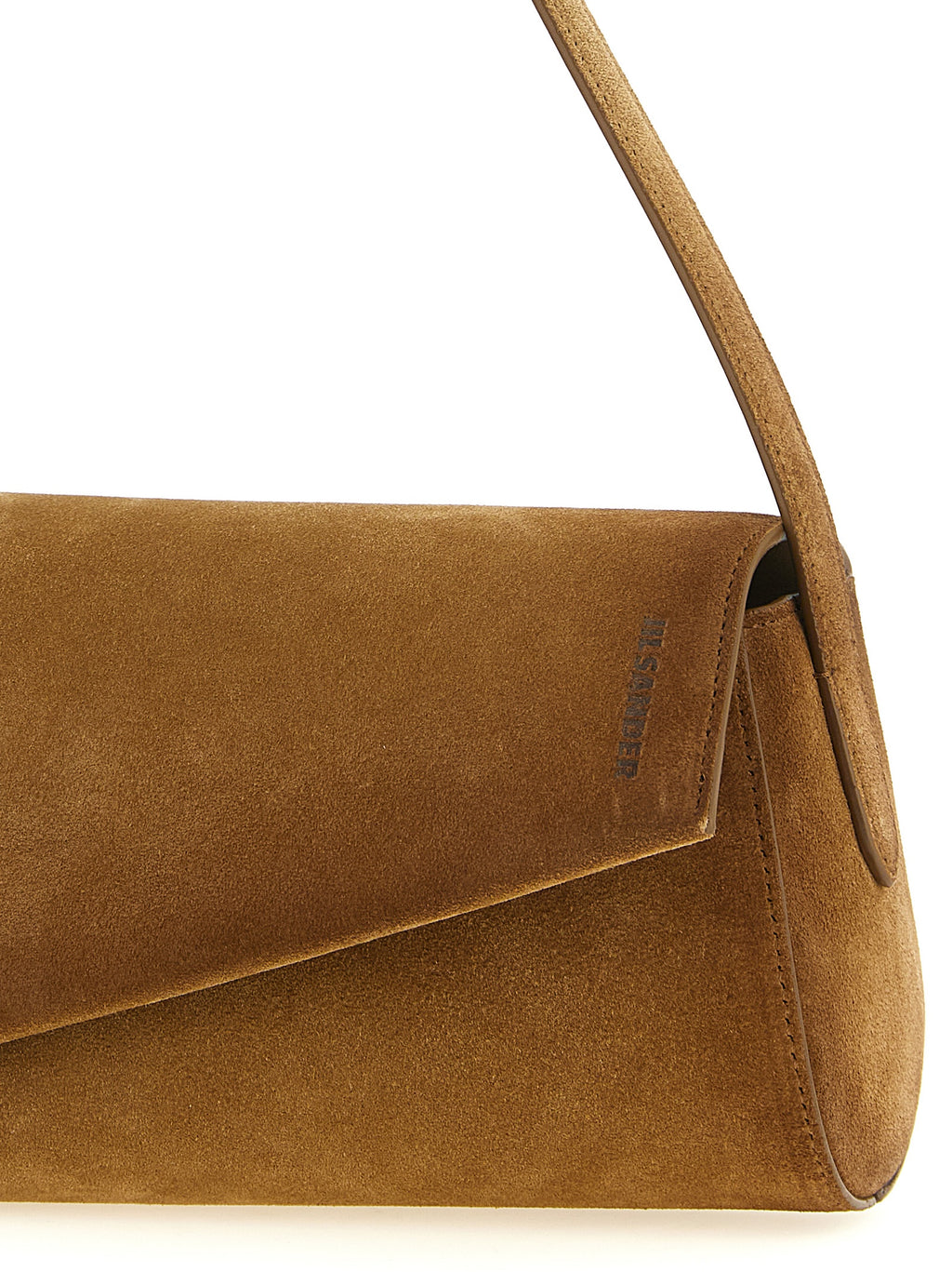 Brown Calfskin Shoulder Bag