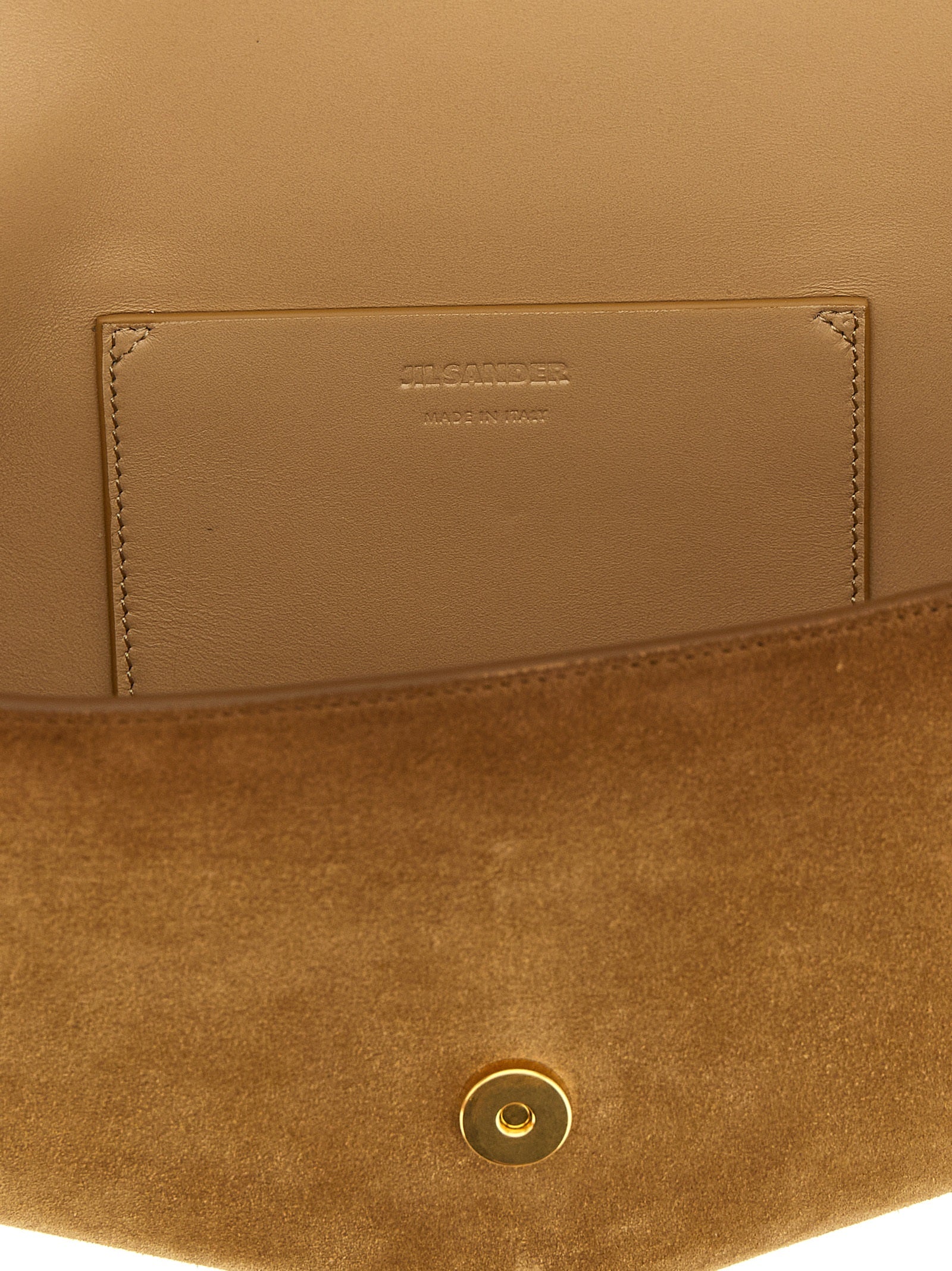Brown Calfskin Shoulder Bag