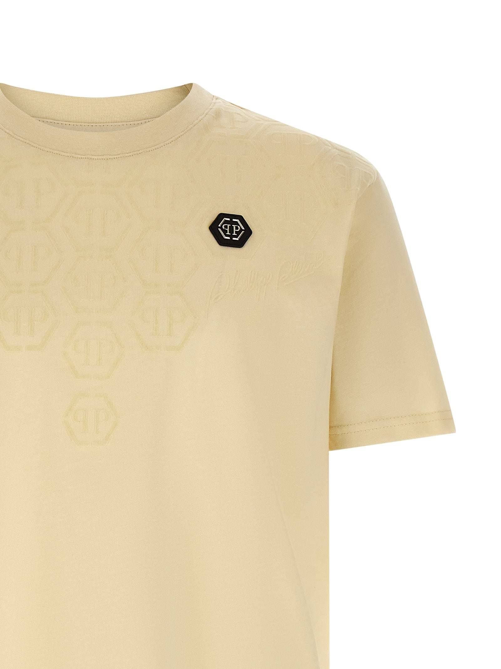 Beige Cotton T-Shirt