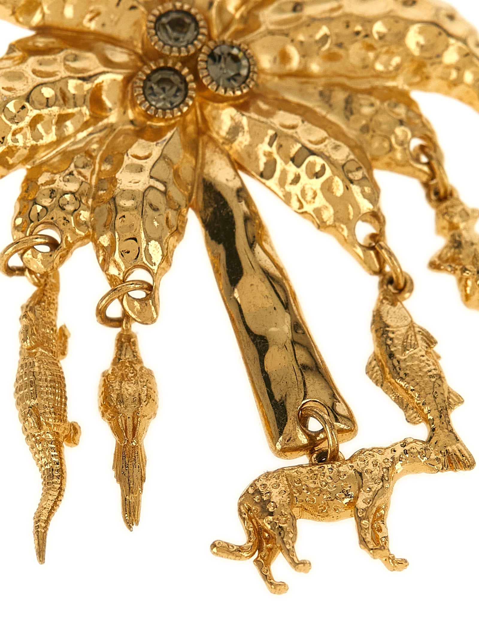 Gold Brass Earrings