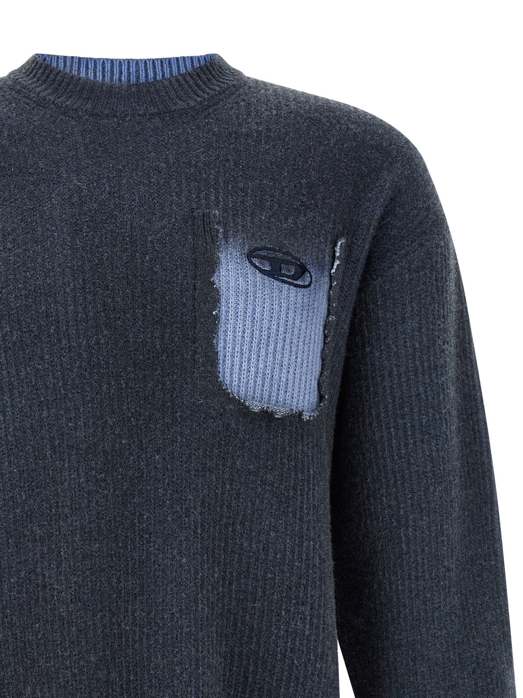 Blue Wool Cardigan