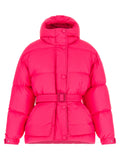 Fuchsia Nylon Full-Length Jacket