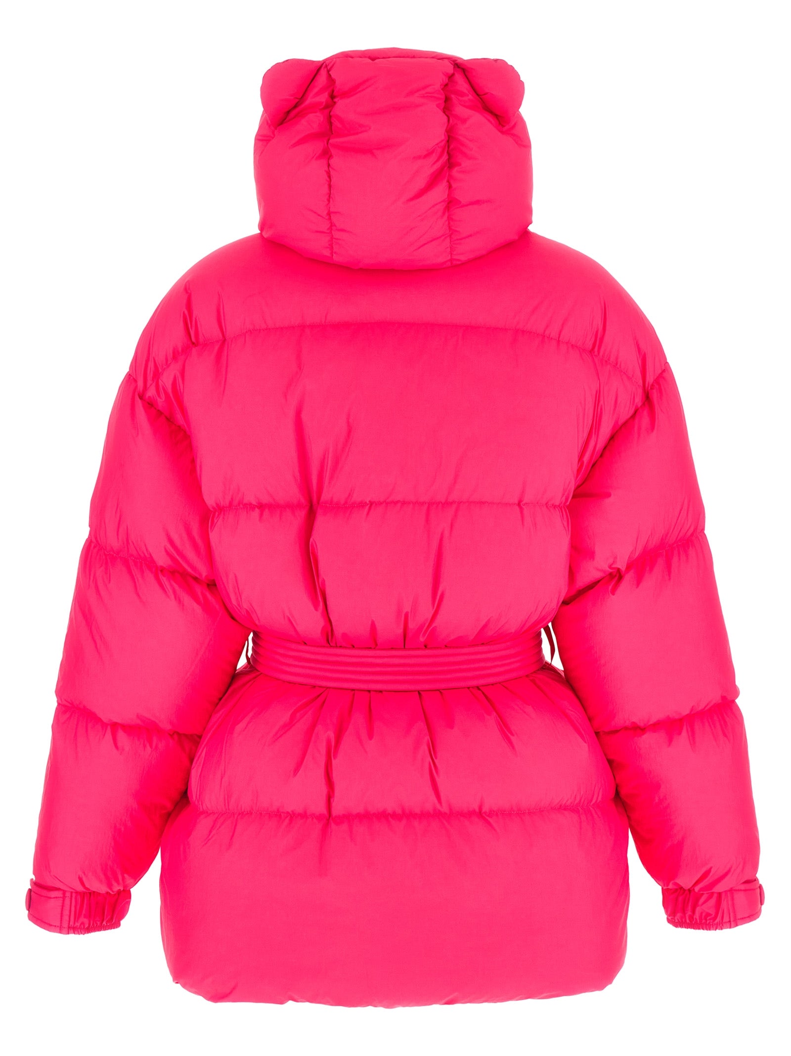 Fuchsia Nylon Full-Length Jacket