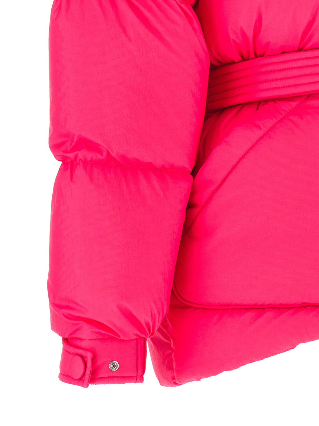 Fuchsia Nylon Full-Length Jacket