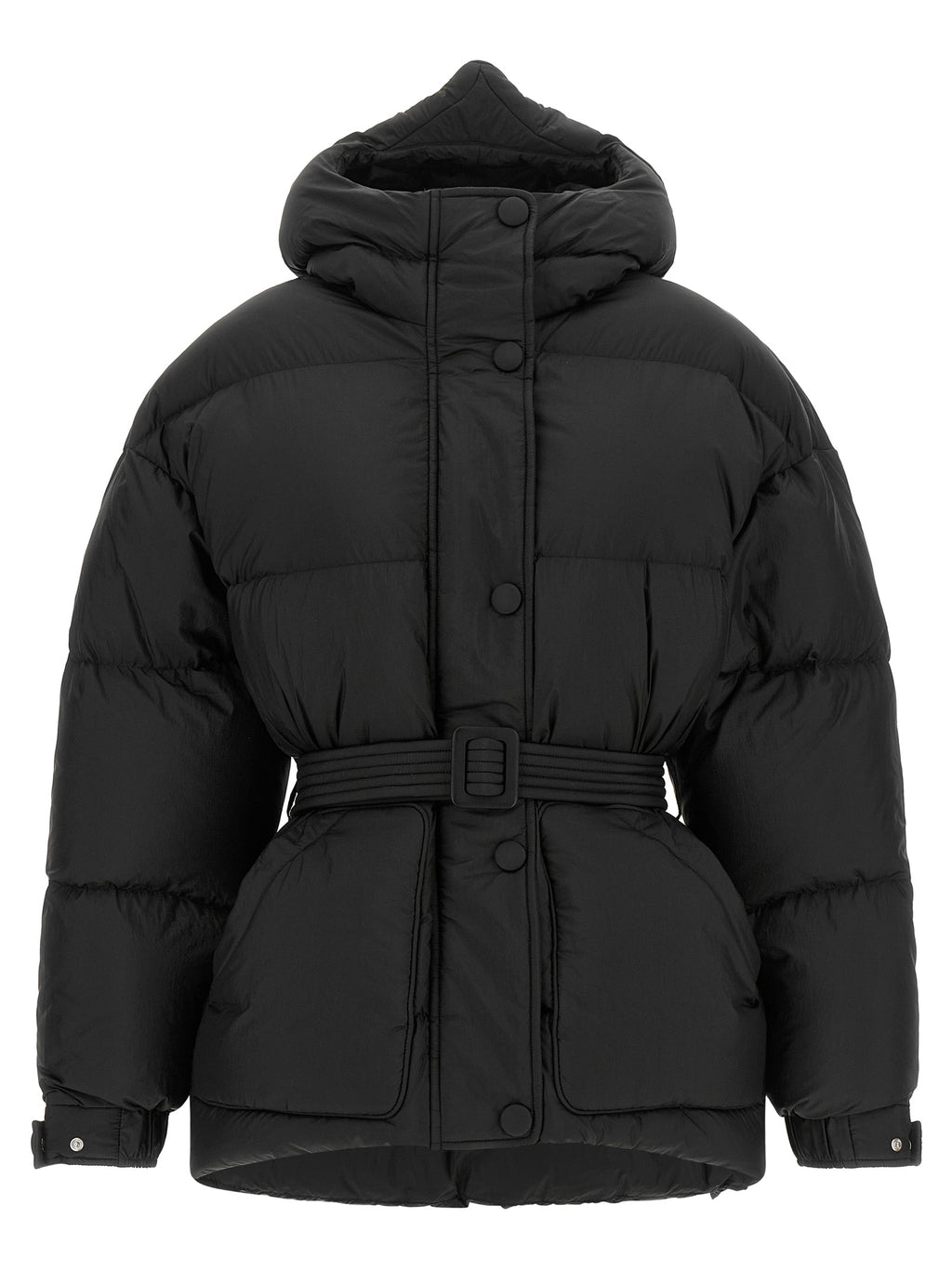 Black Nylon Full-Length Jacket