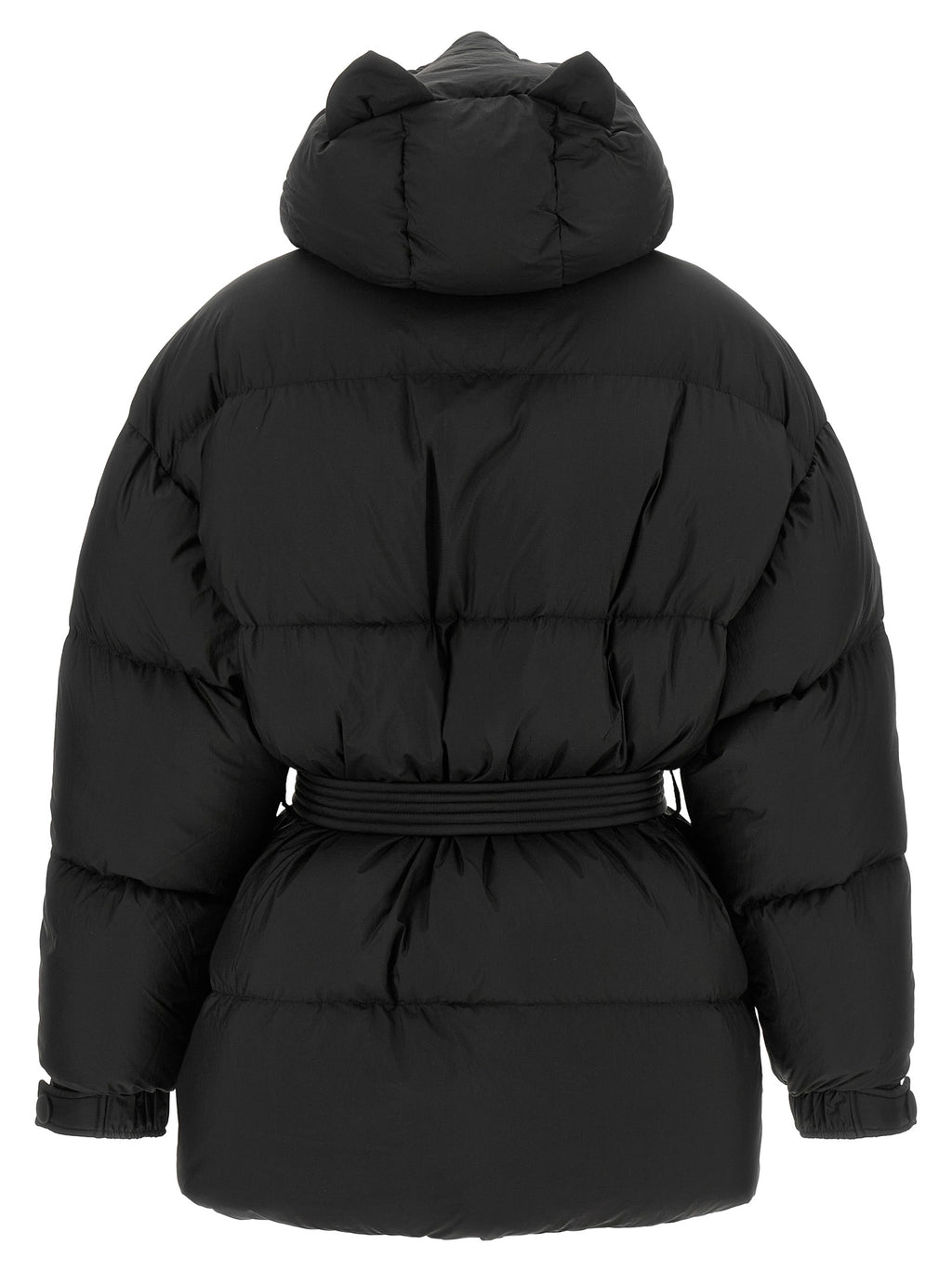 Black Nylon Full-Length Jacket